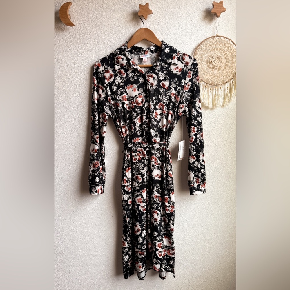 Lularoe Ellie dress floral XS